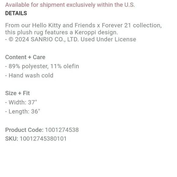 Plush keropi rug - Picture 2 of 7